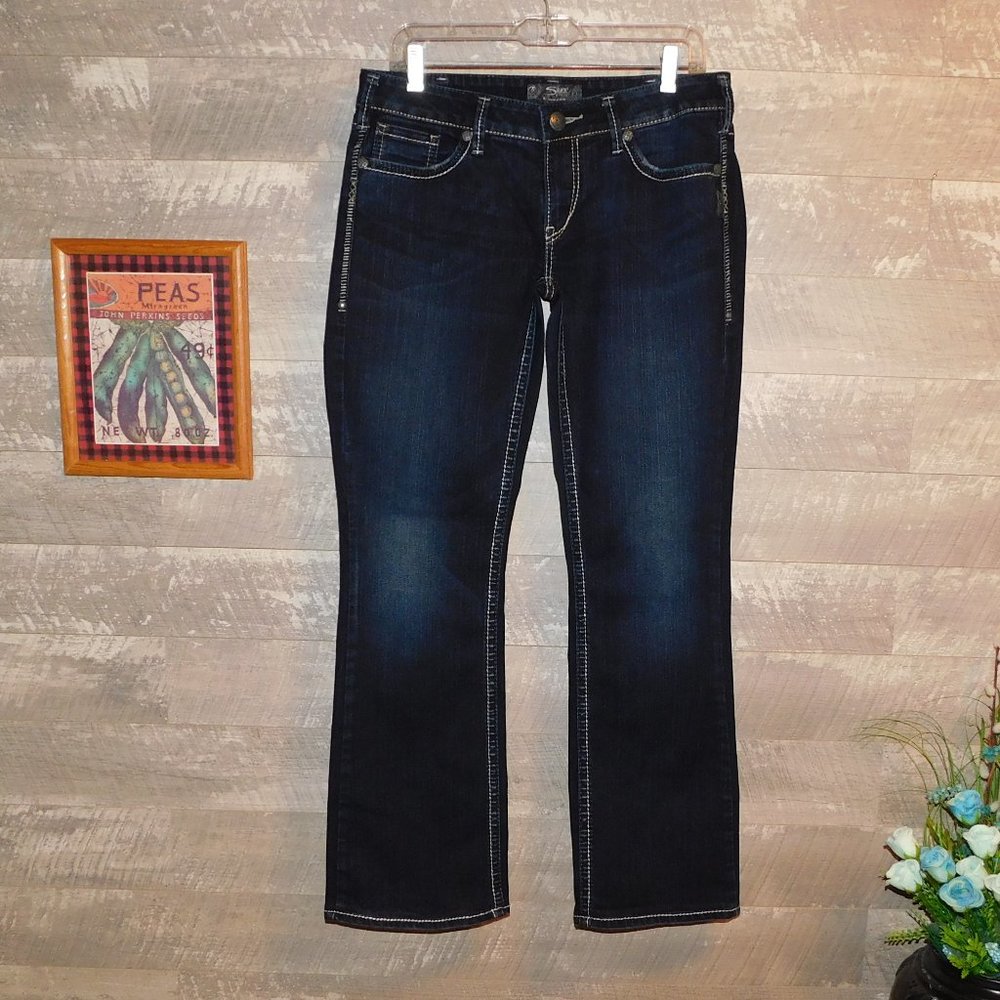 Silver Akio Boot Cut Jeans